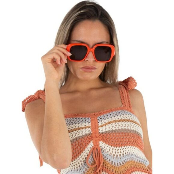 Loewe Women Sunglasses Orange Brown Square LW40134U 42E NEW AUTHENTIC main image 5